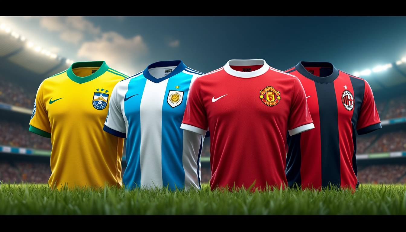 découvrez l’histoire des maillots iconiques qui ont marqué le football mondial, des tenues légendaires portées par les plus grandes équipes et joueurs à travers les époques.